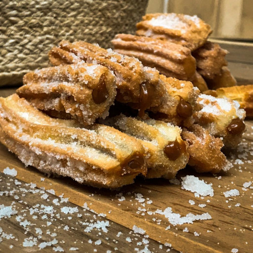 CHURROS RELLENOS DE DULCE DE LECHE