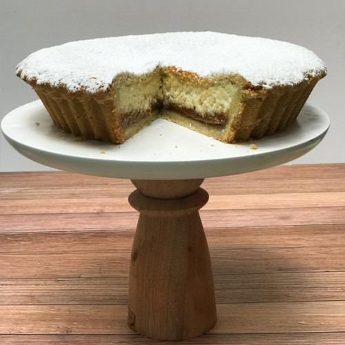 TARTA DE RICOTA Y DULCE DE LECHE