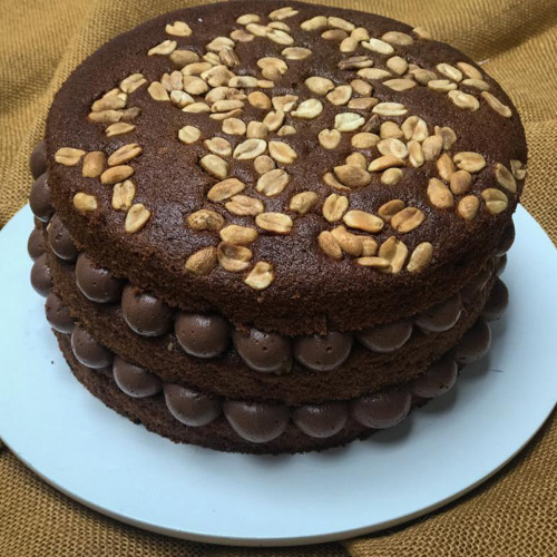 TORTA DE BANANA Y MANÍ