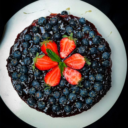 CHEESECAKE DE AVENA Y ALGARROBA