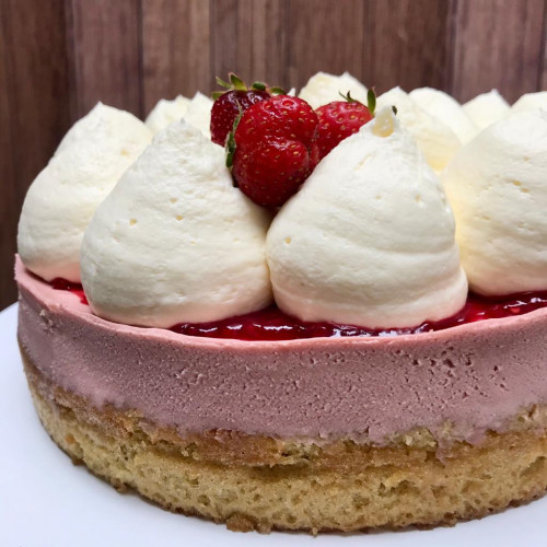 TORTA DE NARANJAS Y MOUSSE DE FRAMBUESAS