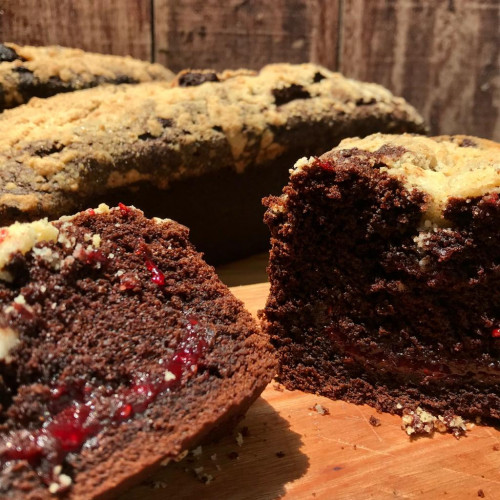 BUDÍN DE CHOCOLATE RELLENO