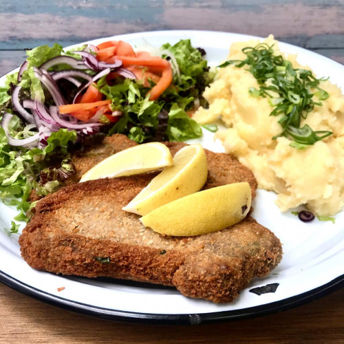 MILANESAS DE COSTELETAS CON PURÉ DE PAPAS