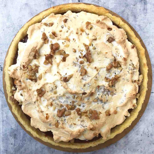 TARTA MERENGADA RELLENA CON DULCE DE LECHE