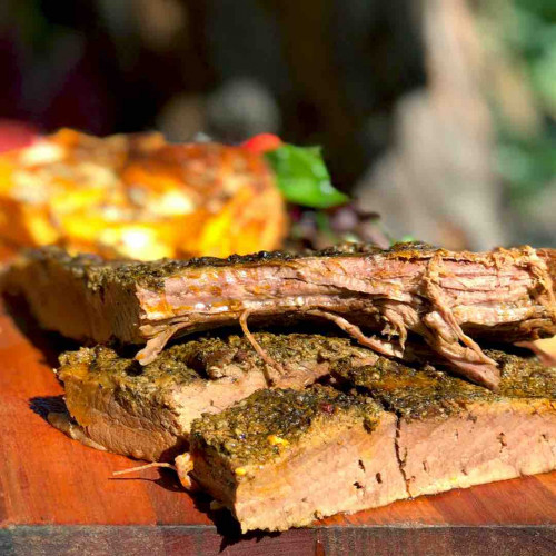 TAPA DE ASADO CON GRATEN DE CALABAZA