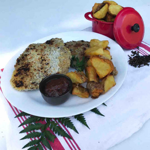 MILANESAS DE PECETO CON KETCHUP CASERO