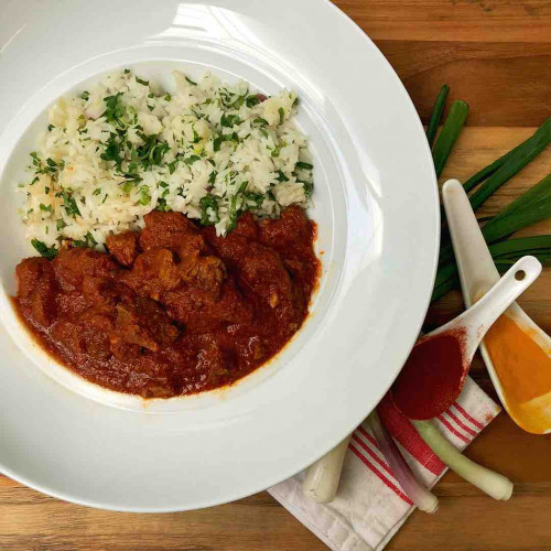 ROAST BEEF A LA CACEROLA CON ARROZ