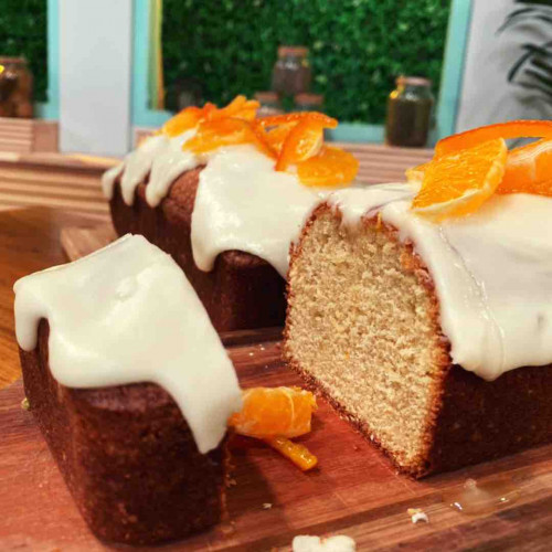 BUDÍN DE LIMÓN CON CUBIERTA DE MANDARINA