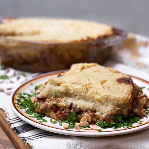 PASTEL DE BATATAS Y HONGOS DEL SUR