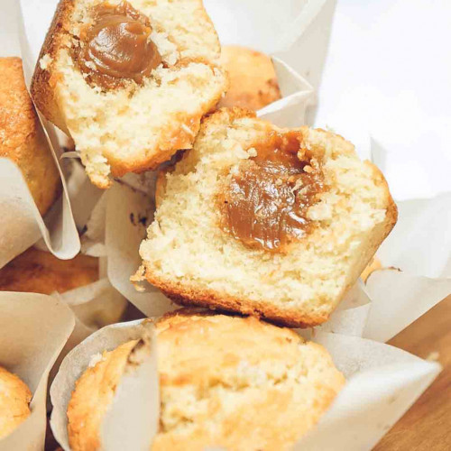 MUFFINS DE COCO Y DULCE DE LECHE