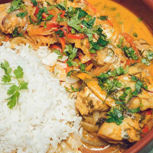 MOQUECA DE PESCADO CON ARROZ