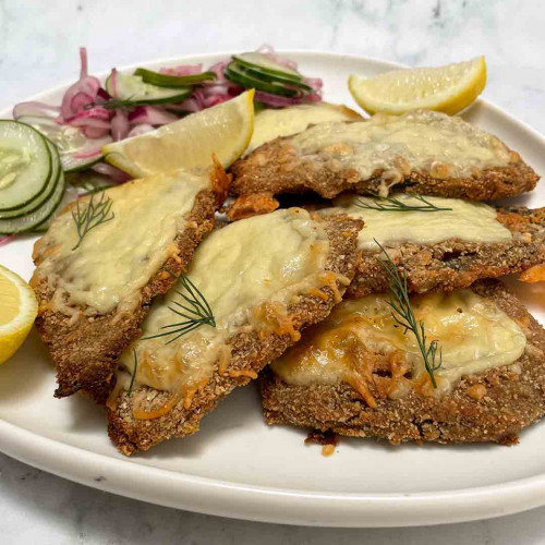 MILANESA DE BERENJENA CON ENSALADA