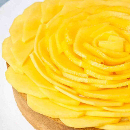 TARTA DE MANGO Y MARACUYÁ