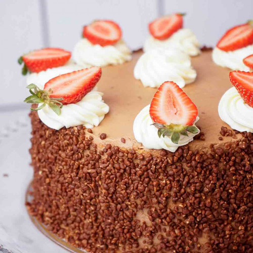 TORTA DE CHOCOLATE CON LECHE Y MANÍ