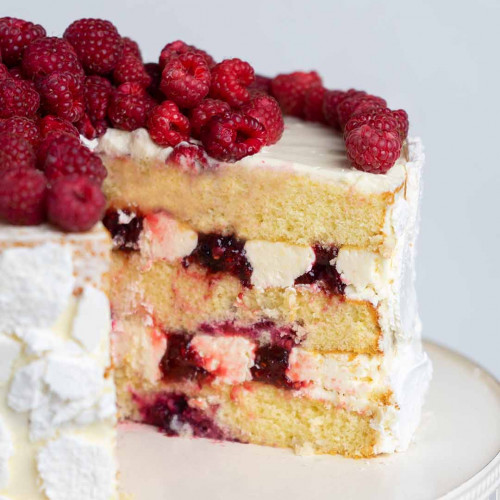 TORTA DE FRUTOS ROJOS, CHOCOLATE Y COCO