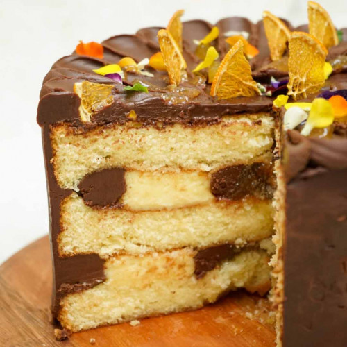 TORTA DE NARANJA Y CHOCOLATE