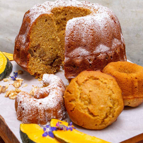 BUDÍN INTEGRAL DE CALABAZA Y CASTAÑAS