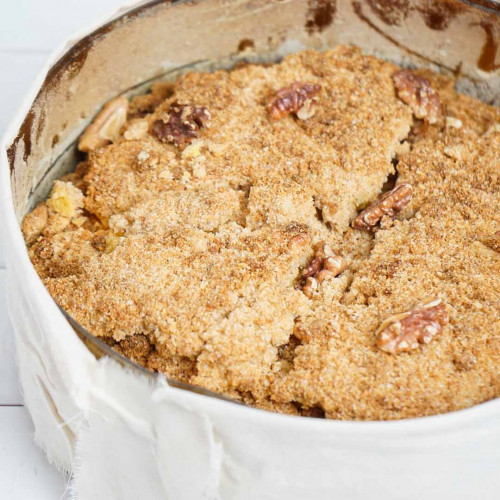 TORTA DE YOGURT Y NUECES