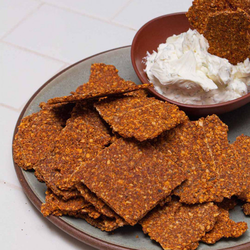 RAW CRACKERS DE TOMATES SECOS Y ACEITUNAS