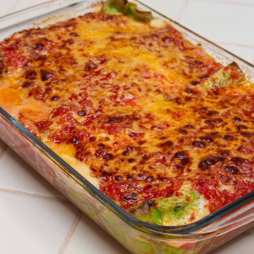 CANELONES DE RICOTA CON MASA VERDE