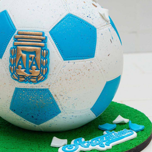 TORTA PELOTA PARA EL MUNDIAL