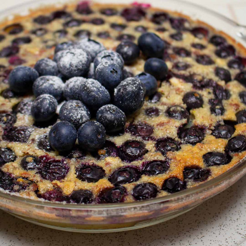 CLAFOUTIS DE ARÁNDANOS