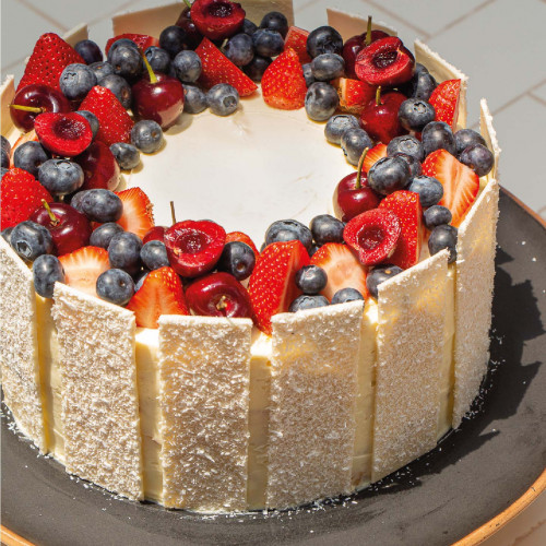 TORTA DE CHOCOLATE BLANCO Y MARACUYÁ