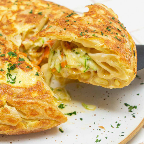 TORTILLA DE FIDEOS RELLENA