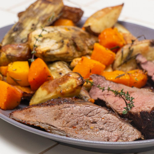 CARNE AL HORNO CON VEGETALES