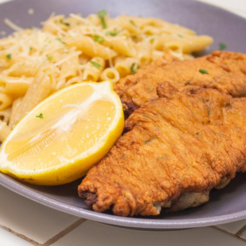 ESCALOPES CON FIDEOS