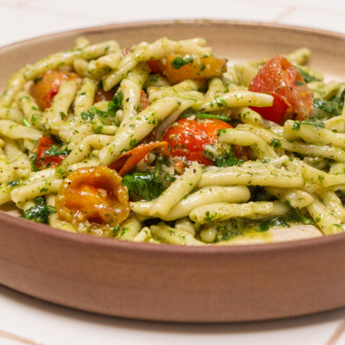 CAVATELLI CON PESTO DE PEREJIL