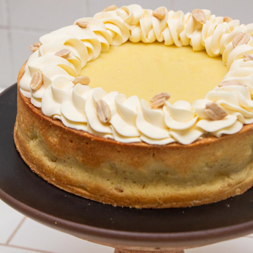 TARTA DE MANÍ, CHOCOLATE Y CARAMELO