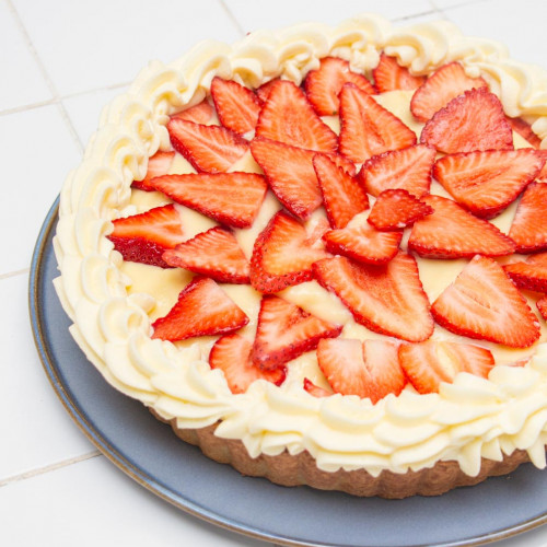 TARTA DE FRUTILLA Y CREMA PASTELERA