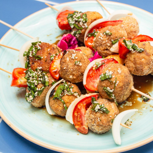 ALBÓNDIGAS DE CARNE Y CERDO