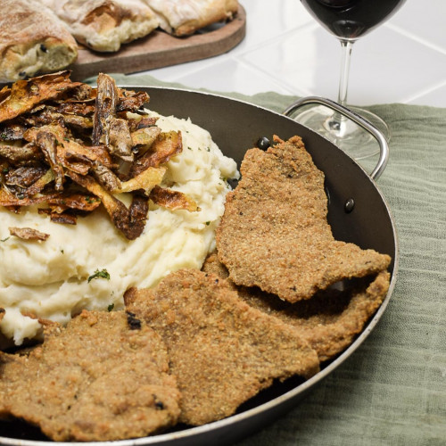 MILANESAS DE TORTUGUITA CON PURÉ