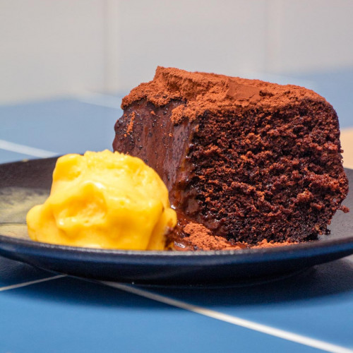 TORTA VOLCÁN DE CHOCOLATE