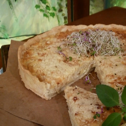 Tarta de cebollas