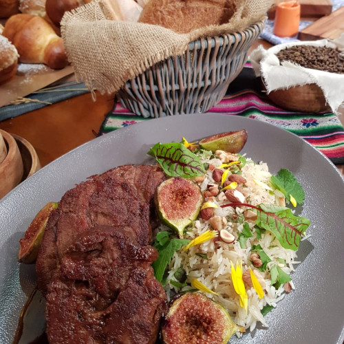 Bondiola con arroz Basmati