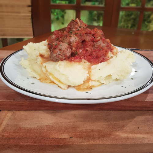 Albóndigas con puré