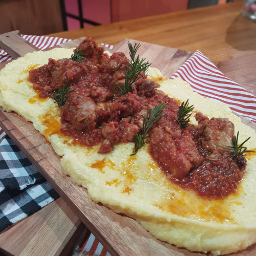 Polenta a la tabla