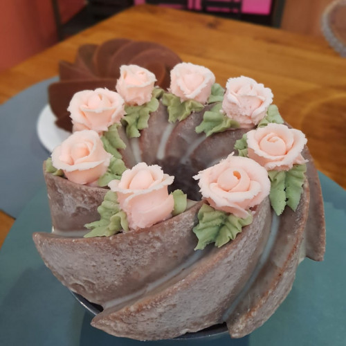 Bundt cake de naranja y miel