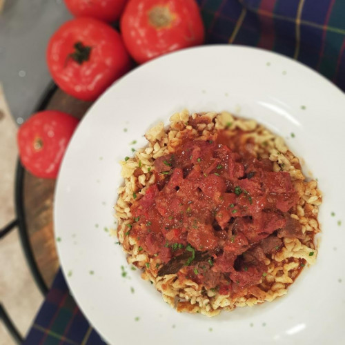 Ñoquis con goulash