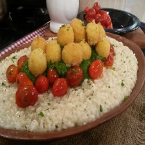 Risotto caprese