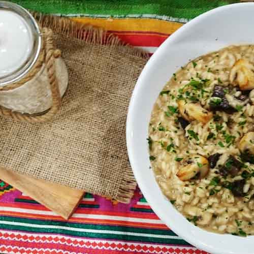 Risotto de hongos por el nuevo Juan Bracelli