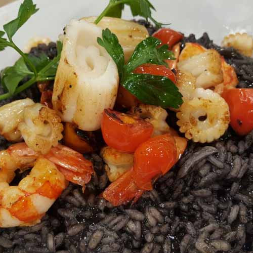 Risotto negro de mar extra cremoso