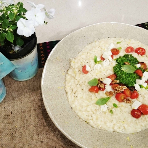 Risotto vegetariano con Emilia Attías