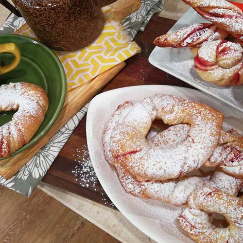 Rosca de frutos rojos