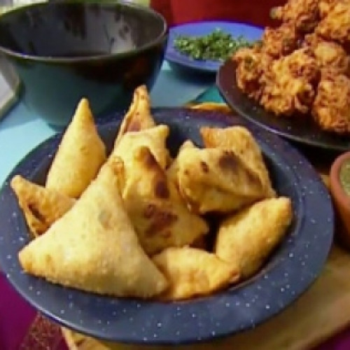 Samosa y pakora con Rabindranath