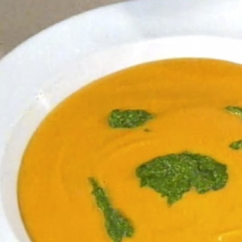 Sopa de calabaza para el frío