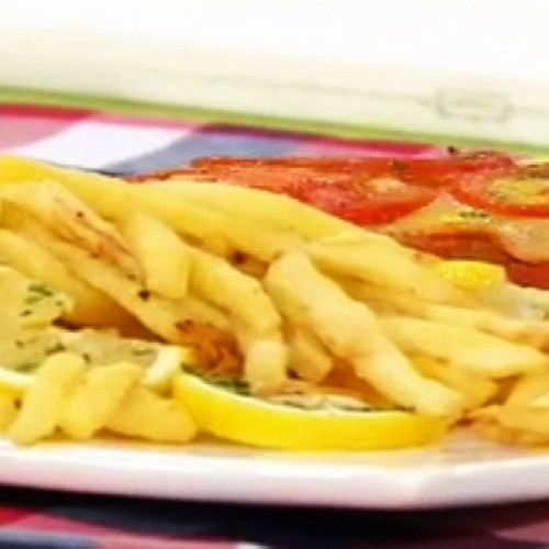 Suprema napolitana con papas fritas